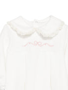 Tutina per neonata La Stupenderia Kids bianca con colletto alla Peter Pan 3TBTT00 L02PIN LA STUPENDERIA KIDS 