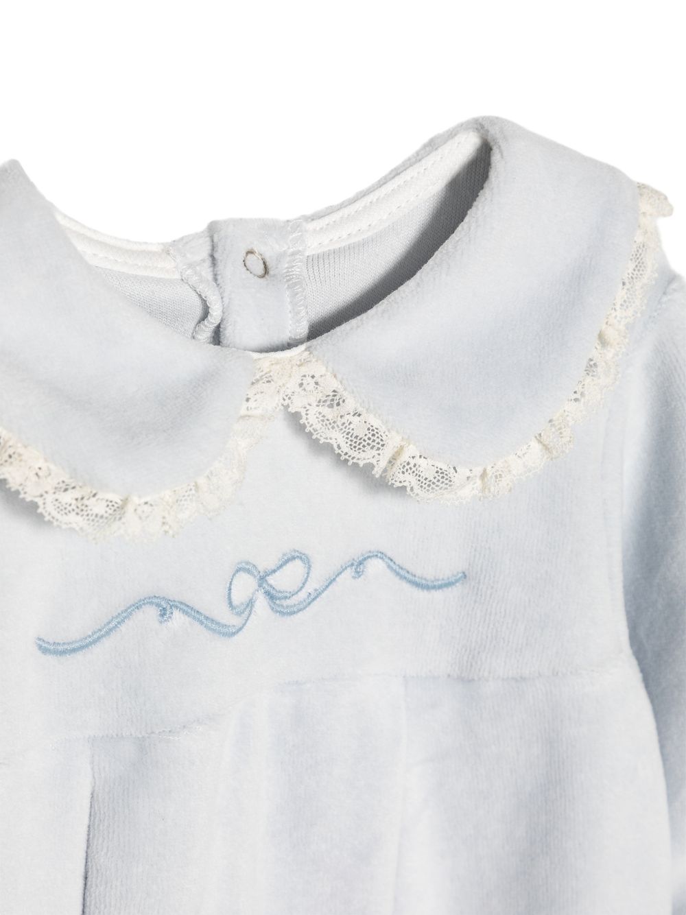Tutina per neonato La Stupenderia Kids azzurra con colletto alla Peter Pan 3TBTT00 L04 LA STUPENDERIA KIDS 