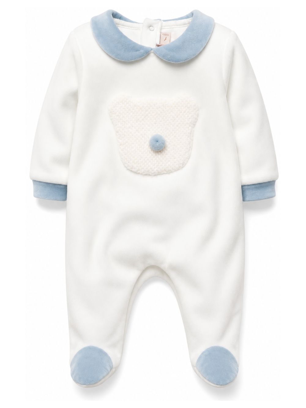 Tutina per neonato La Stupenderia Kids bianca con colletto Peter Pan 3TBTT01 L24 LA STUPENDERIA KIDS 