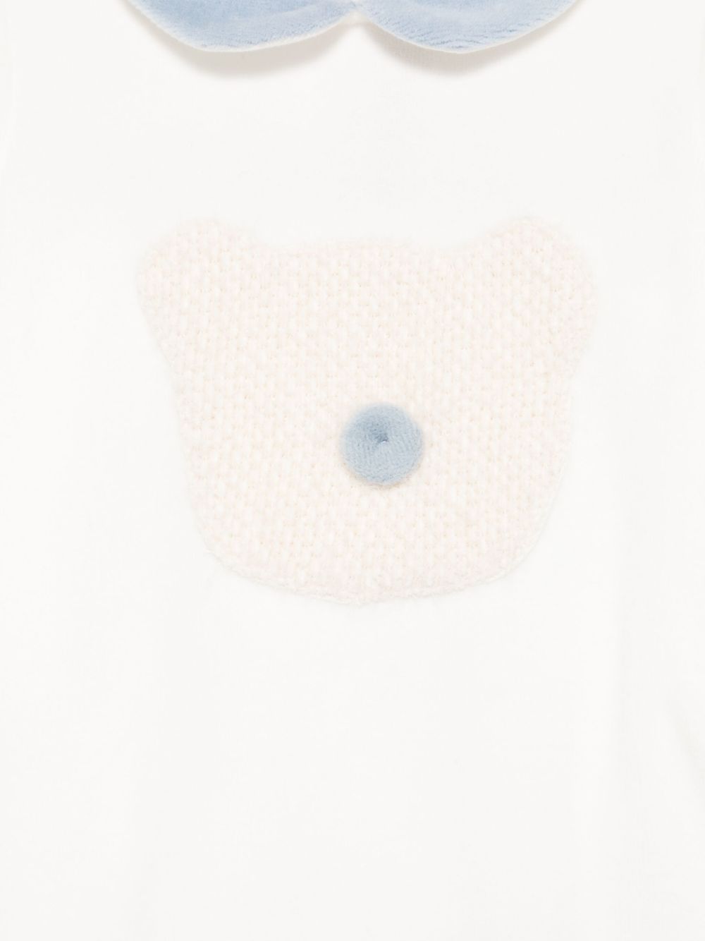 Tutina per neonato La Stupenderia Kids bianca con colletto Peter Pan 3TBTT01 L24 LA STUPENDERIA KIDS 