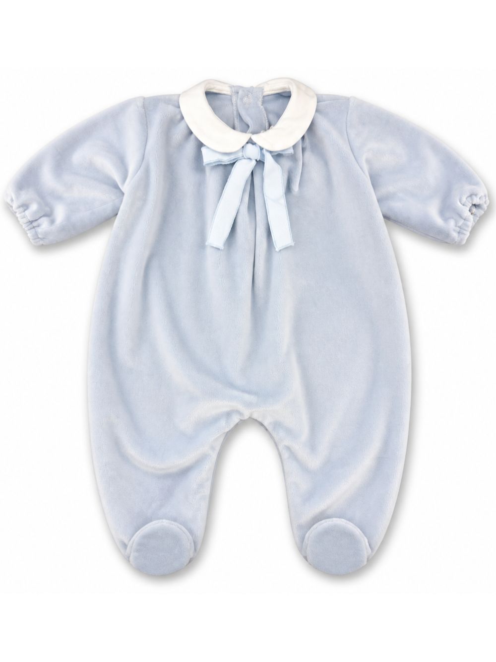 Tutina per neonato La Stupenderia Kids azzurra con colletto Peter Pan 3TBTT01 L24 LA STUPENDERIA KIDS 