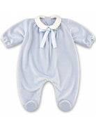 Tutina per neonato La Stupenderia Kids azzurra con colletto Peter Pan 3TBTT01 L24 LA STUPENDERIA KIDS 