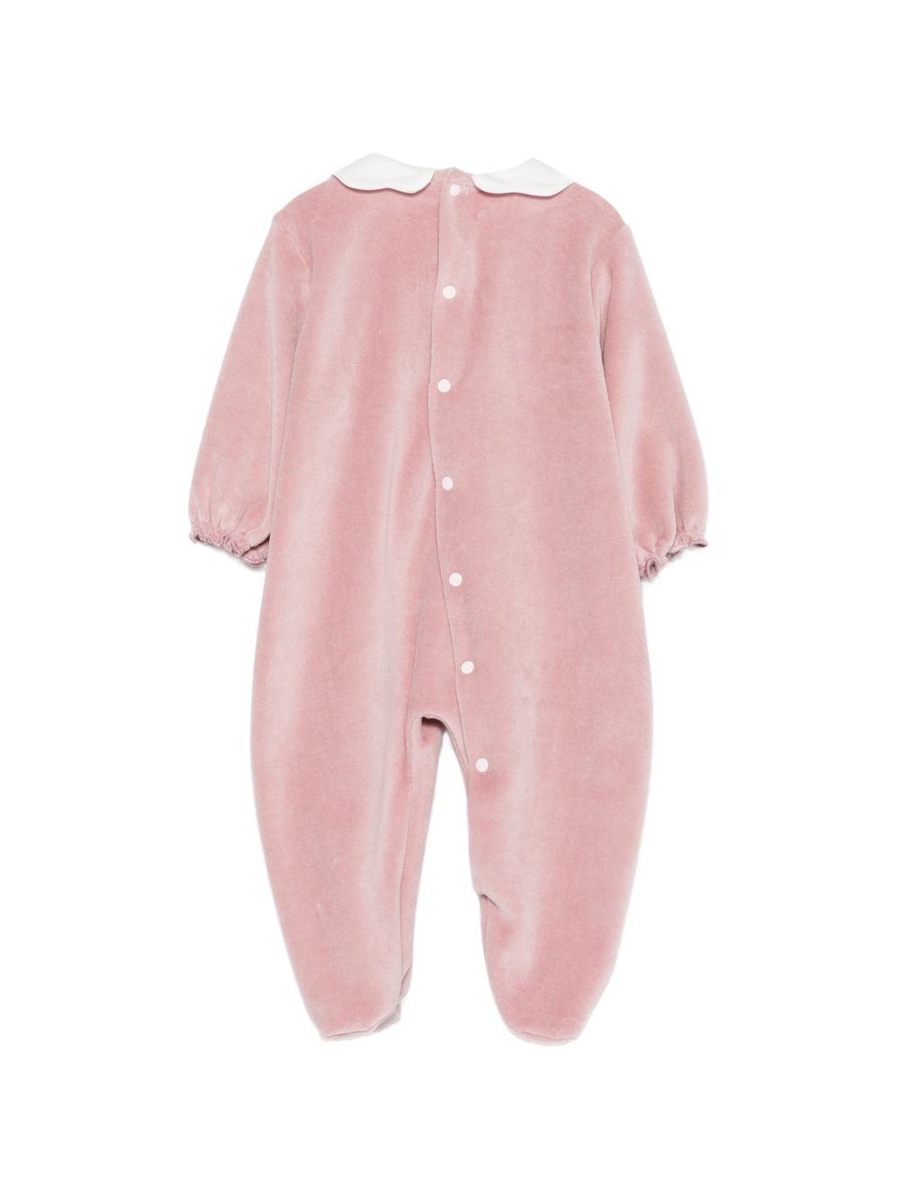 Tutina per neonata La Stupenderia Kids rosa con texture di velluto 3TBTT02 L23 LA STUPENDERIA KIDS 