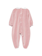 Tutina per neonata La Stupenderia Kids rosa con texture di velluto 3TBTT02 L23 LA STUPENDERIA KIDS 