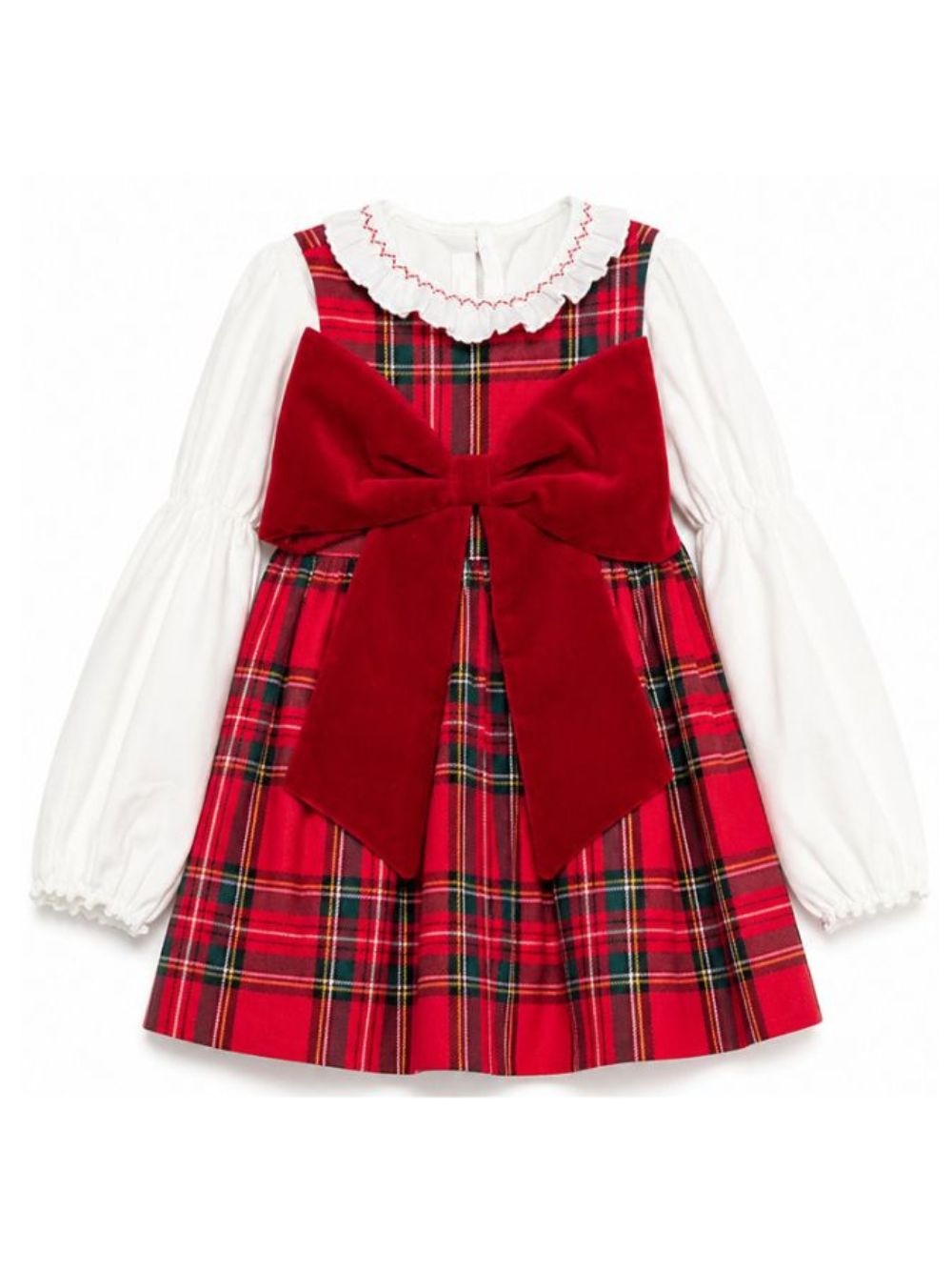Set abito e camicia per neonata La Stupenderia rosso con dettaglio fiocco oversize 3TCAB26 3TJMG42 Z52 J99 RES LA STUPENDERIA KIDS 