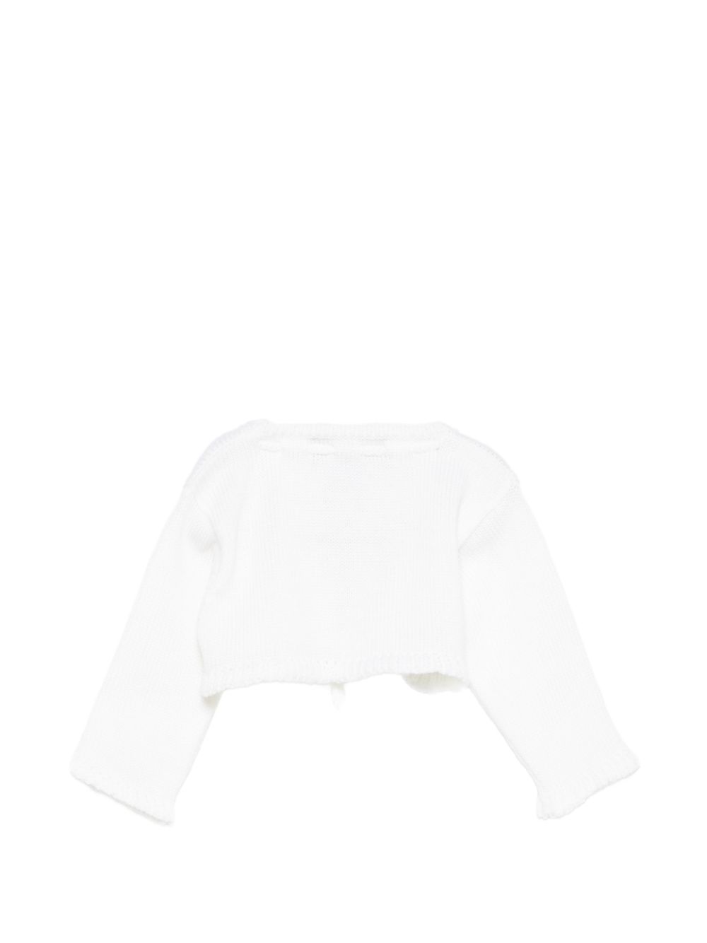 Cardigan per neonata La Stupenderia Kids bianco ricamato a mano 3WBS C52 LA STUPENDERIA KIDS 