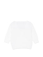 Cardigan per neonato La Stupenderia Kids bianco con scollo a V 3WCC R63 LA STUPENDERIA KIDS 