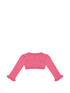 Cardigan per neonata La Stupenderia Kids rosa aperto sul davanti 3WCS P62 LA STUPENDERIA KIDS 