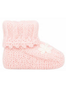Babbucce per neonata Louise Misha Kids rosa con ricami floreali FAC-W26-S0290 BLUSH LOUISE MISHA KIDS 