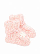 Babbucce per neonata Louise Misha Kids rosa con ricami floreali FAC-W26-S0290 BLUSH LOUISE MISHA KIDS 