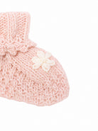 Babbucce per neonata Louise Misha Kids rosa con ricami floreali FAC-W26-S0290 BLUSH LOUISE MISHA KIDS 