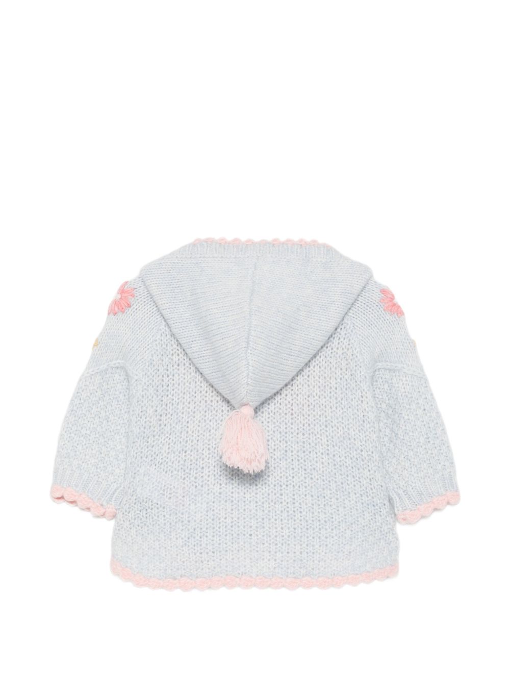 Cardigan per neonata Louise Misha Kids azzurro con ricamo floreale FRC-W26-C0031 CLOUD LOUISE MISHA KIDS 