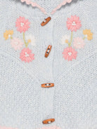 Cardigan per neonata Louise Misha Kids azzurro con ricamo floreale FRC-W26-C0031 CLOUD LOUISE MISHA KIDS 