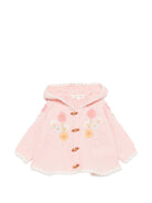 Cardigan per neonata Louise Misha Kids rosa con ricamo a fiori FRC-W26-C0292 BLUSH LOUISE MISHA KIDS 
