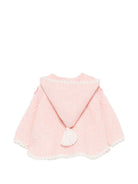 Cardigan per neonata Louise Misha Kids rosa con ricamo a fiori FRC-W26-C0292 BLUSH LOUISE MISHA KIDS 