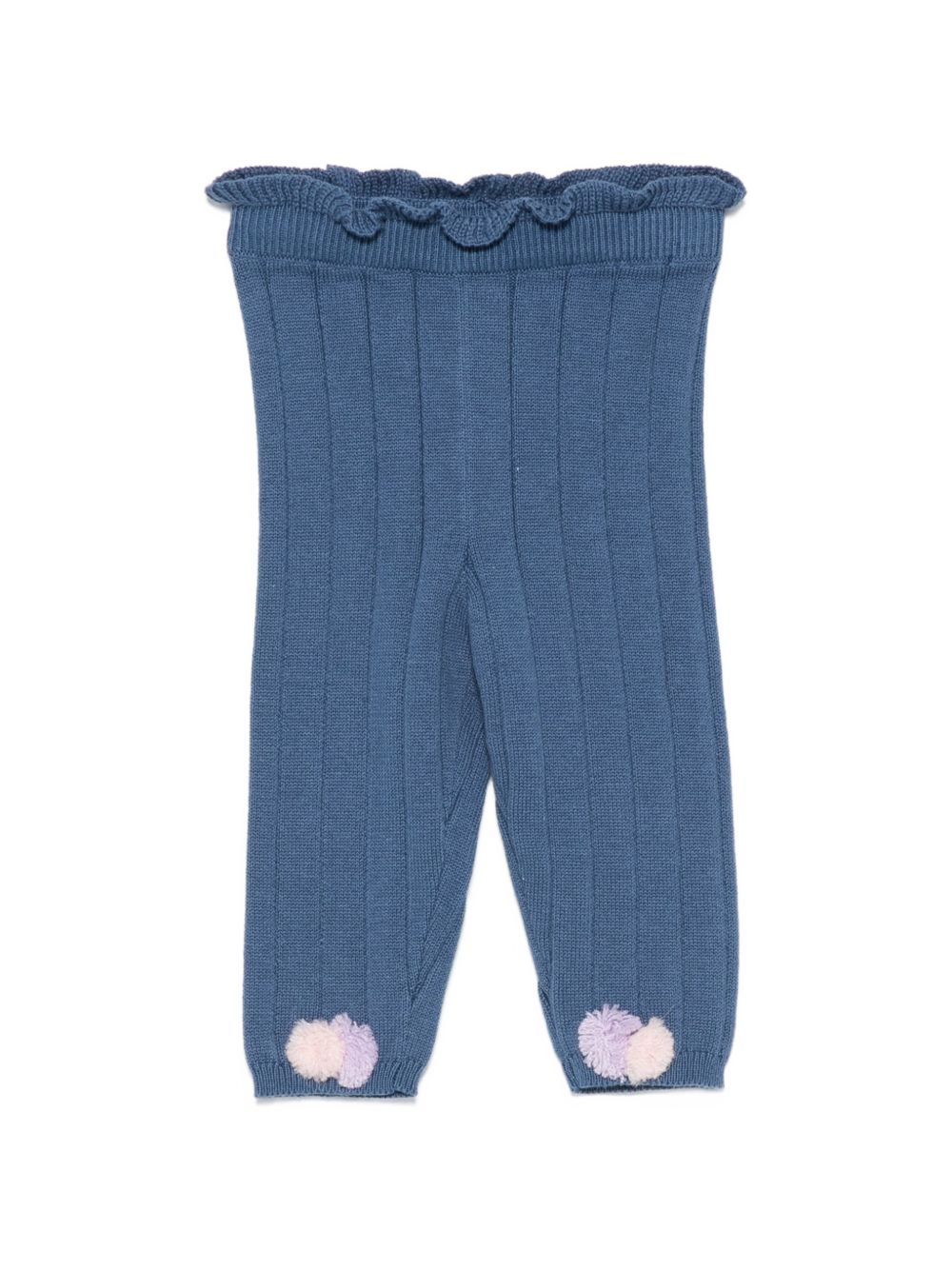 Pantaloni per neonata Louise Misha Kids blu con pompon FRC-W26-L0102 BLUE LOUISE MISHA KIDS 