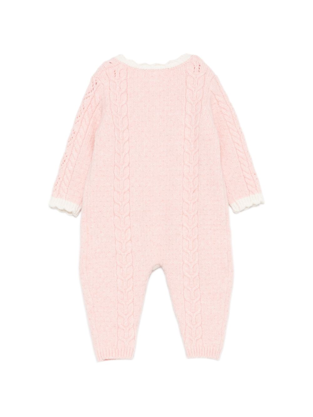 Tutina per neonata Louise Misha Kids rosa con trama intrecciata FRC-W26-O0126 BLUSH LOUISE MISHA KIDS 
