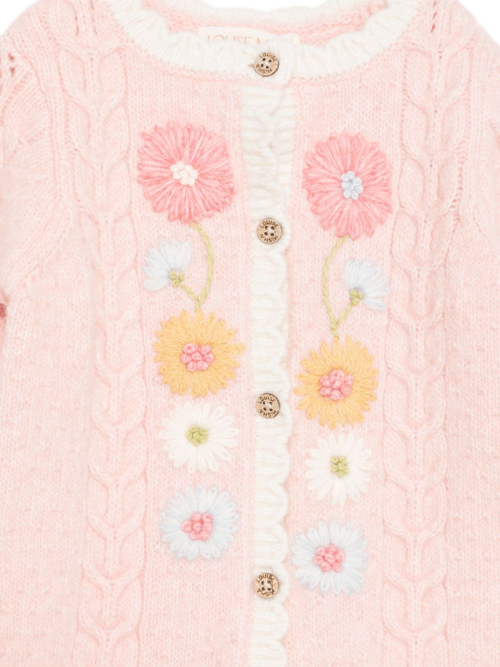 Tutina per neonata Louise Misha Kids rosa con trama intrecciata FRC-W26-O0126 BLUSH LOUISE MISHA KIDS 