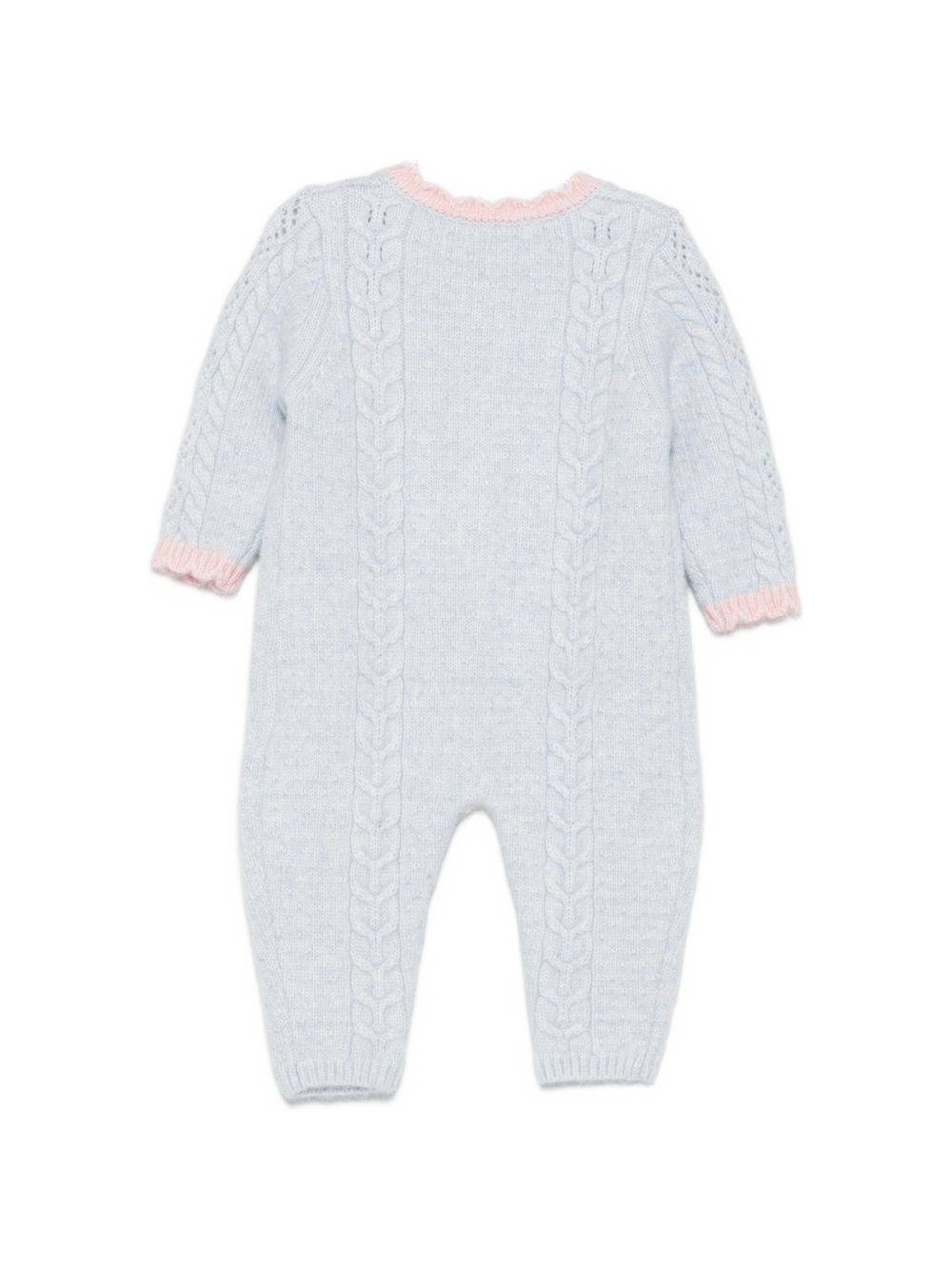 Tutina per neonata Louise Misha Kids azzurra con trama intrecciata FRC-W26-O0127 CLOUD LOUISE MISHA KIDS 