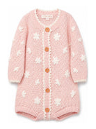Tutine per neonata Louise Misha Kids rosa con trama intrecciata FRC-W26-R0128 BLUSH LOUISE MISHA KIDS 