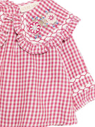 Blusa per neonata Louise Misha Kids rossa con motivo a quadretti FRI-W26-B0015 RASPBERRY LOUISE MISHA KIDS 