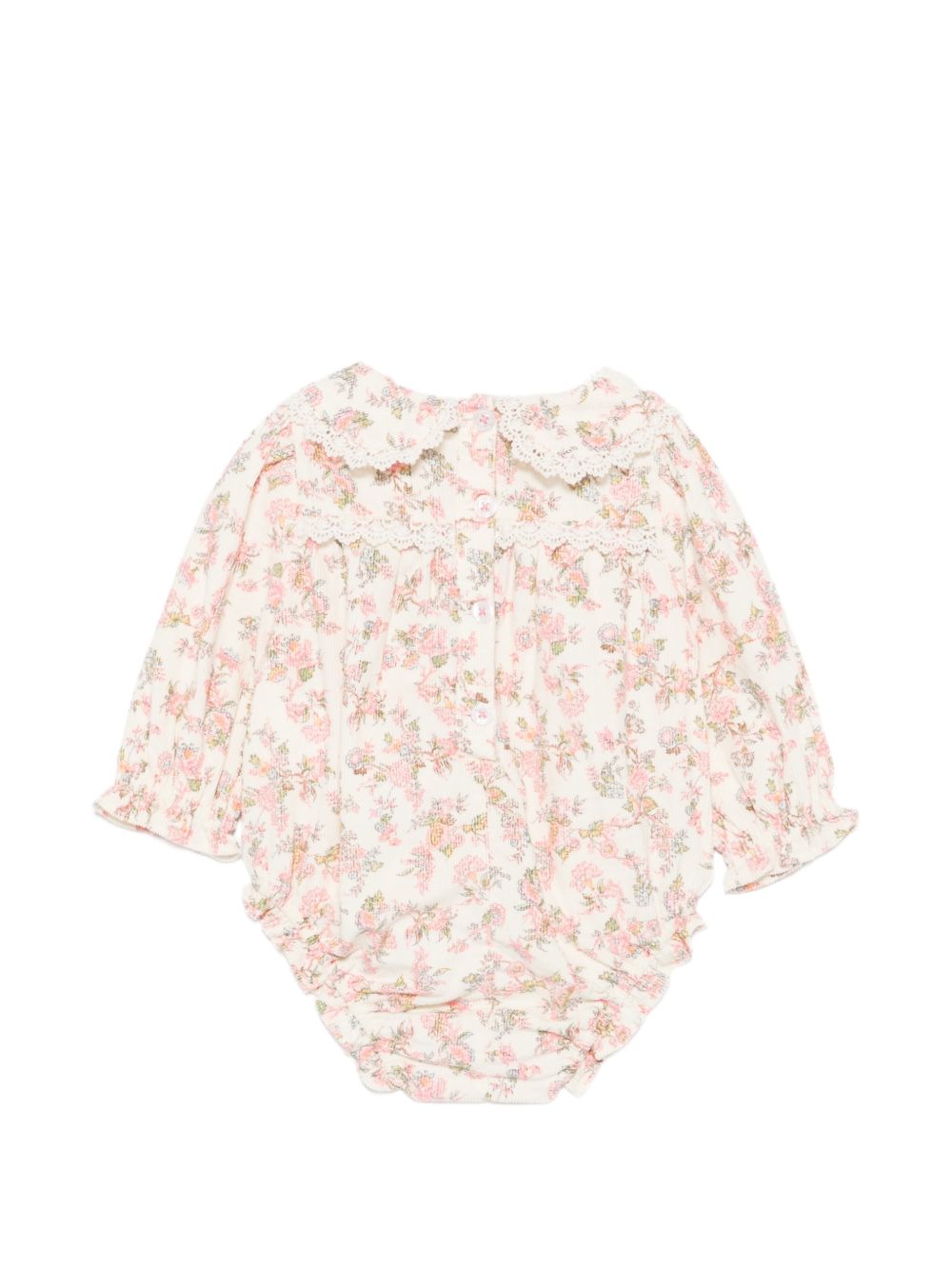 Tutina per neonata Louise Misha Kids beige con stampa floreale all-over FRI-W26-R0340 CREAM LOUISE MISHA KIDS 