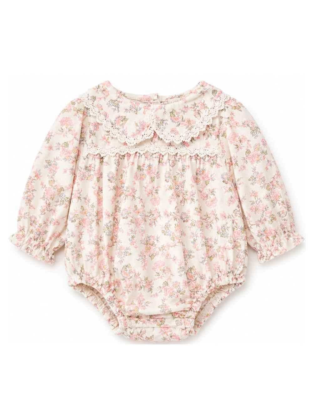 Tutina per neonata Louise Misha Kids beige con stampa floreale all-over FRI-W26-R0340 CREAM LOUISE MISHA KIDS 