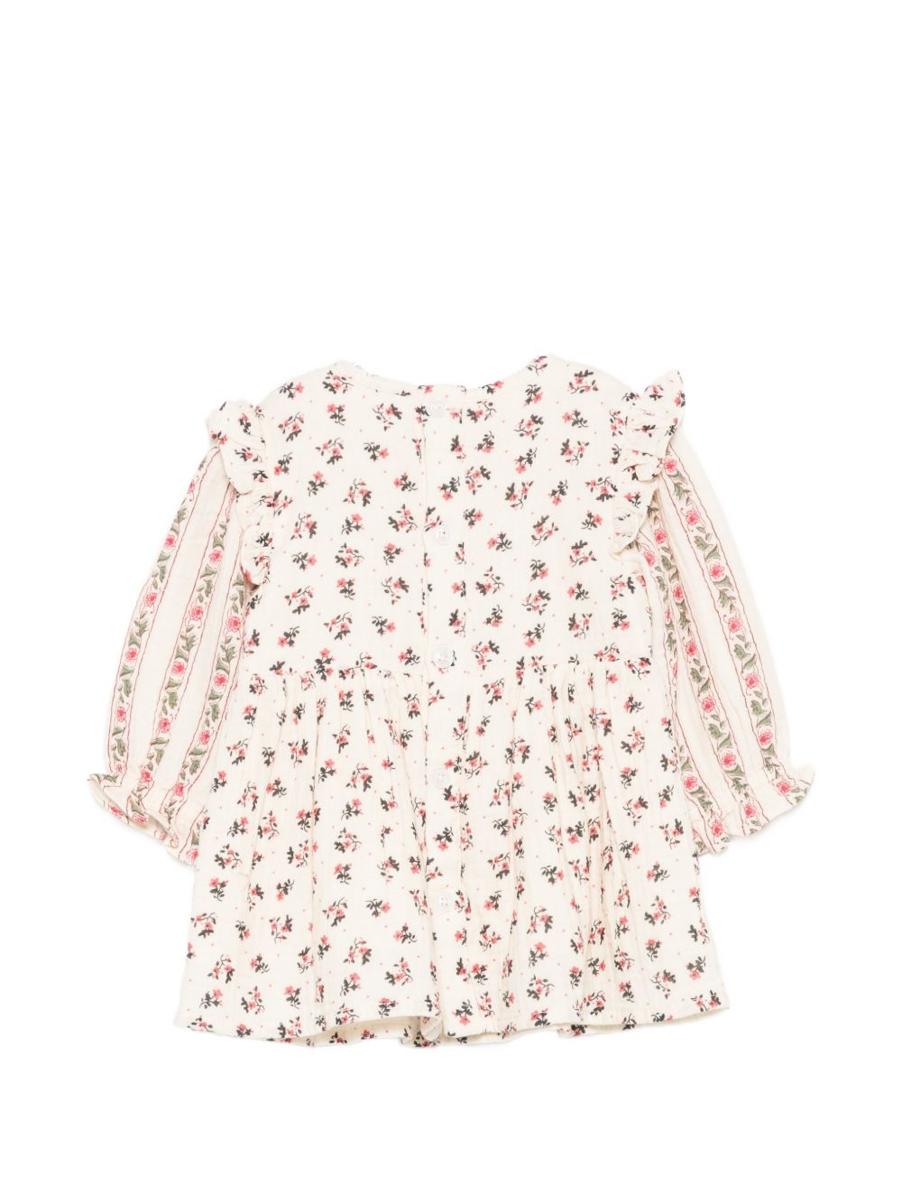 Abito per neonata Louise Misha Kids beige con stampa floreale all-over FRI-W26-S0360 CREAM LOUISE MISHA KIDS 