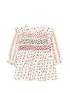 Abito per neonata Louise Misha Kids beige con stampa floreale all-over FRI-W26-S0360 CREAM LOUISE MISHA KIDS 
