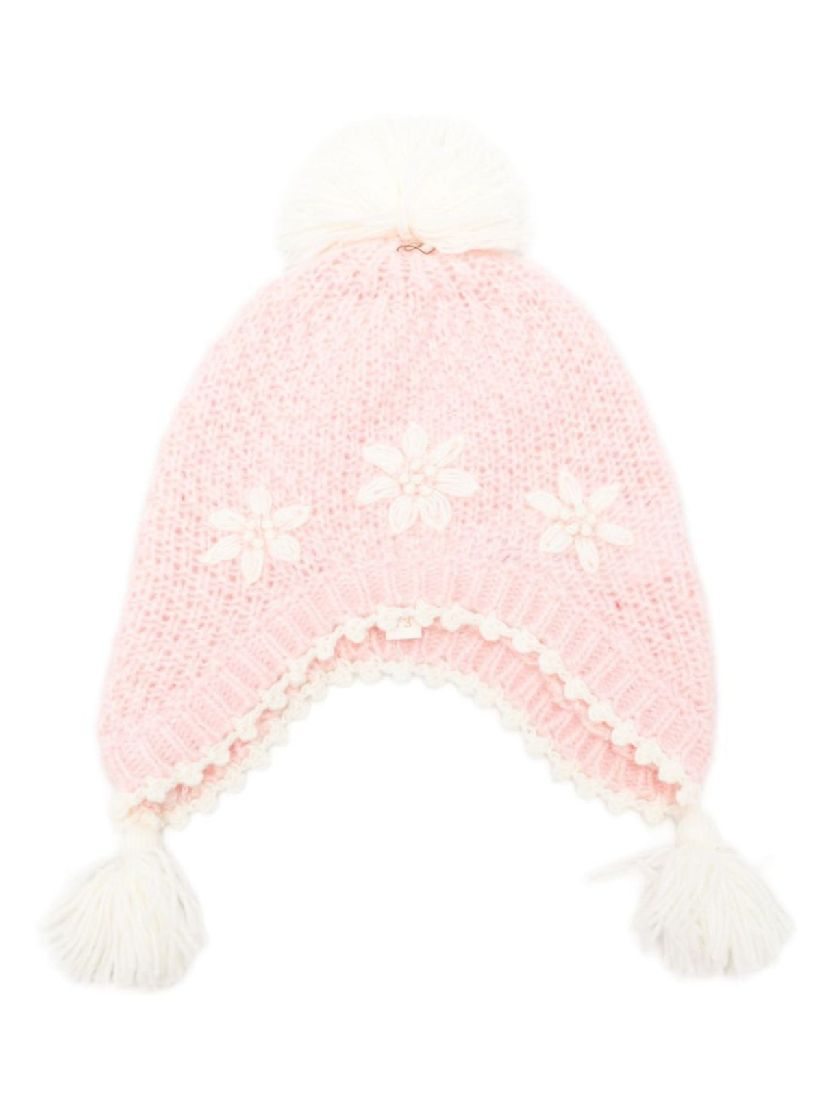 Berretto per bambina Louise Misha Kids rosa con pompon GAC-W26-B0271 BLUSH LOUISE MISHA KIDS 