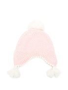 Berretto per bambina Louise Misha Kids rosa con pompon GAC-W26-B0271 BLUSH LOUISE MISHA KIDS 
