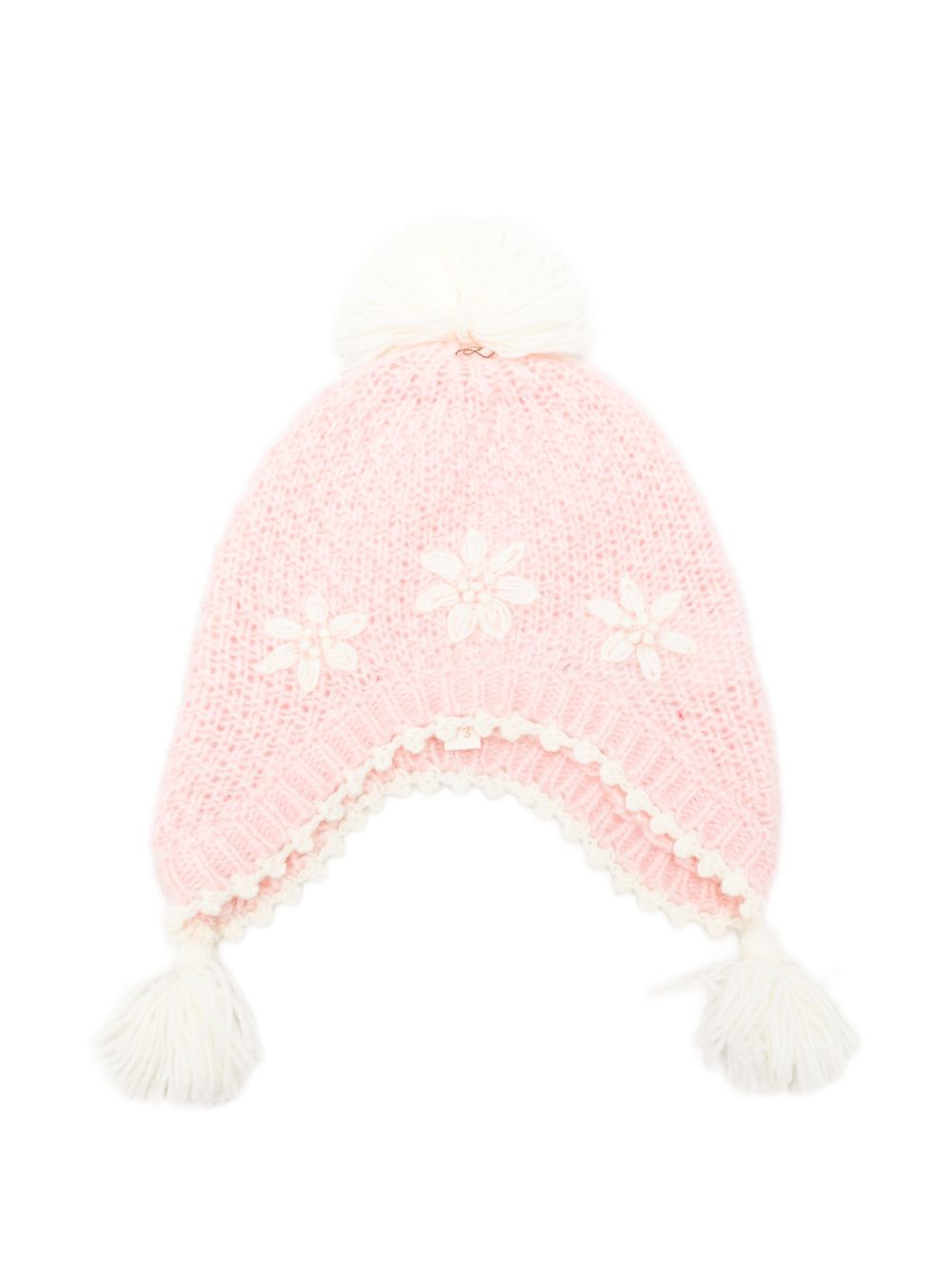 Berretto per bambina Louise Misha Kids rosa con pompon GAC-W26-B0271 BLUSH LOUISE MISHA KIDS 