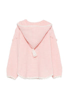 Cardigan per bambina Louise Misha Kids rosa con ricamo a fiori GRC-W26-C0292 BLUSH LOUISE MISHA KIDS 