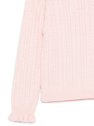 Maglione per bambina Louise Misha Kids rosa con maglia intrecciata GRC-W26-J0096 BLUSH LOUISE MISHA KIDS 
