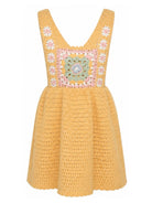 Abito per bambina Louise Misha Kids giallo con ricamo floreale GRC-W26-S0090 HONEY LOUISE MISHA KIDS 