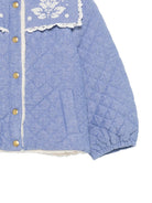 Giubbino per bambina Louise Misha Kids blu con finitura trapuntata GRI-W26-C0003 BLUE LOUISE MISHA KIDS 