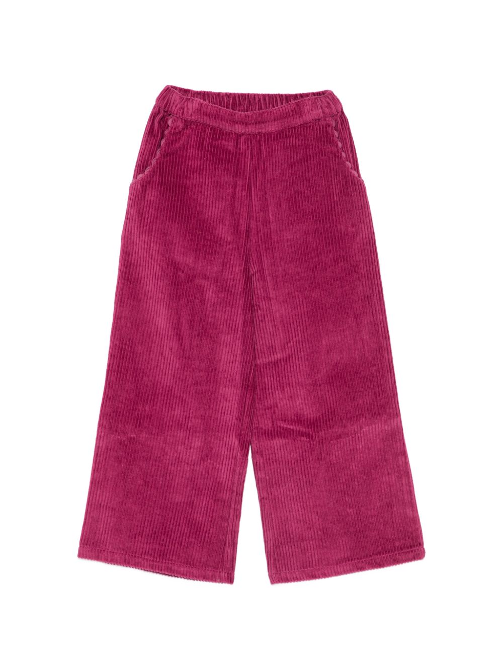 Pantaloni per bambina Louise Misha Kids fucsia con trama a coste GRI-W26-P0296 BEETROOT LOUISE MISHA KIDS 