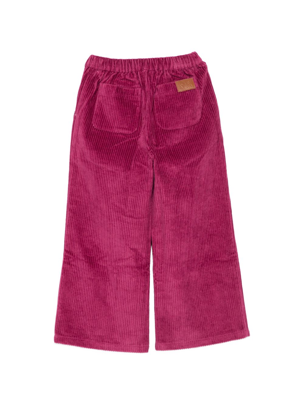 Pantaloni per bambina Louise Misha Kids fucsia con trama a coste GRI-W26-P0296 BEETROOT LOUISE MISHA KIDS 