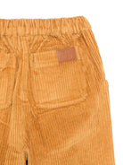 Pantaloni per bambina Louise Misha Kids marroni con trama a coste GRI-W26-P0297 COFFE LOUISE MISHA KIDS 