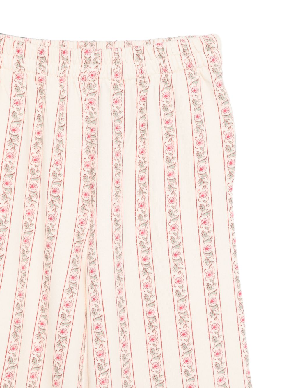 Pantaloni per bambina Louise Misha Kids bianchi con stampa a fiori GRI-W26-S0192 CREAM LOUISE MISHA KIDS 