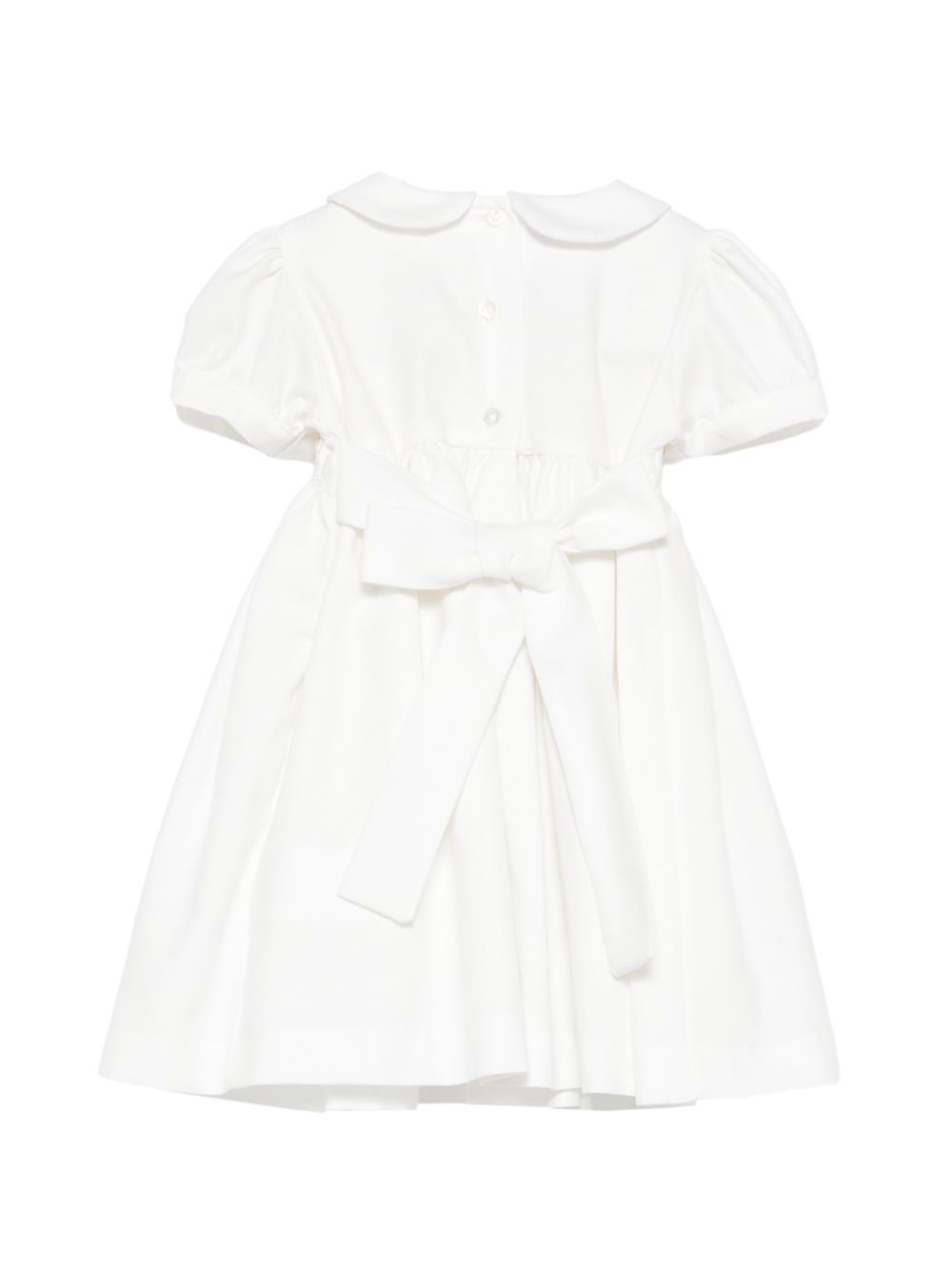 Abito per neonata Mariella Ferrari Kids bianco con dettagli arricciati ABA1BISMC 004 BURRO MARIELLA FERRARI KIDS 