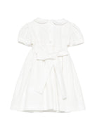 Abito per neonata Mariella Ferrari Kids bianco con dettagli arricciati ABA1BISMC 004 BURRO MARIELLA FERRARI KIDS 