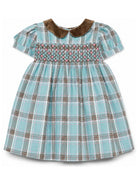 Abito per neonata Mariella Ferrari Kids azzurro con dettaglio in punto smock ABB2MC 062 MARIELLA FERRARI KIDS 