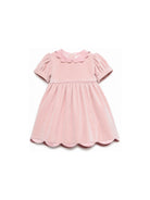 Abito per neonata Mariella Ferrari Kids rosa con colletto a smerlo ABO13MC 014 MARIELLA FERRARI KIDS 