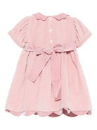 Abito per neonata Mariella Ferrari Kids rosa con colletto a smerlo ABO13MC 014 MARIELLA FERRARI KIDS 