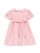 Abito per neonata Mariella Ferrari Kids rosa con colletto a smerlo ABO13MC 014 MARIELLA FERRARI KIDS 