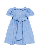 Abito per neonata Mariella Ferrari Kids azzurro con colletto smerlato ABO13MC 015 MARIELLA FERRARI KIDS 