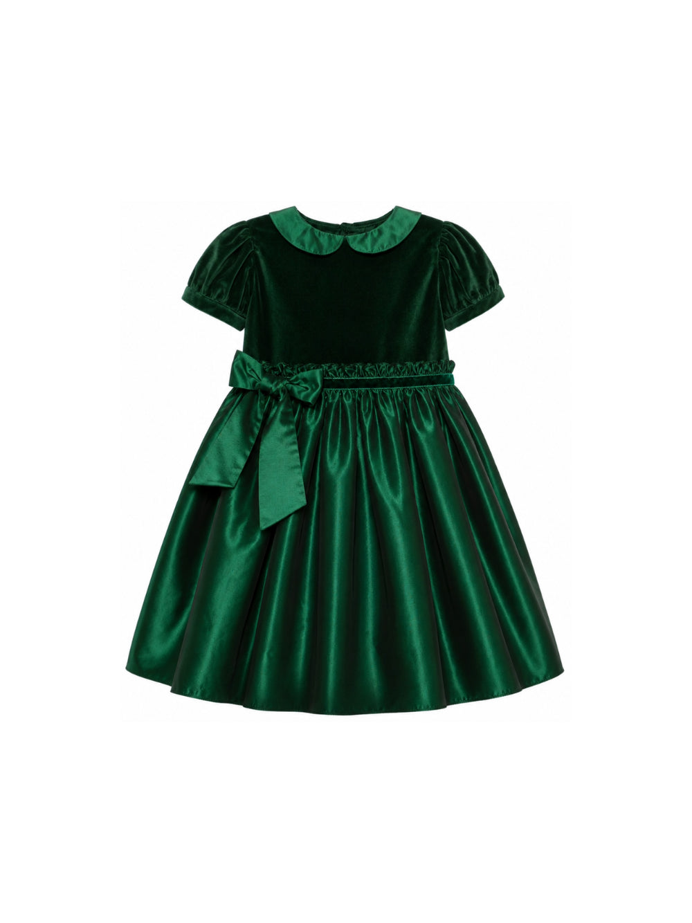 Abito per bambina Mariella Ferrari Kids verde con colletto alla Peter Pan ABS17MC 074 083 MARIELLA FERRARI KIDS 