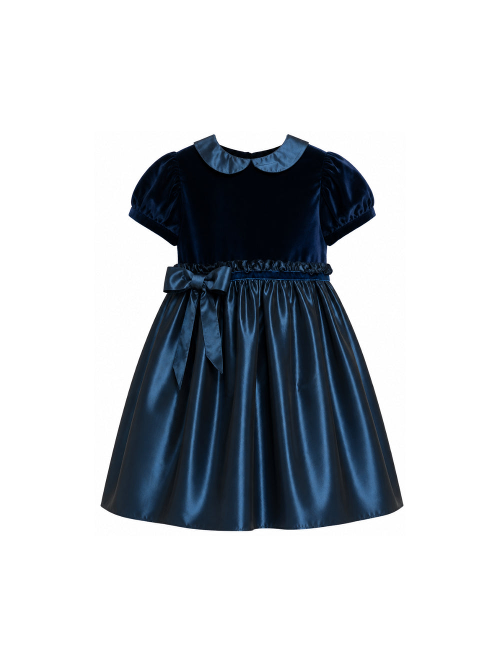 Abito per bambina Mariella Ferrari Kids blu con colletto alla Peter Pan ABS17MC 075 080 MARIELLA FERRARI KIDS 