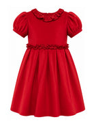 Abito per bambina Mariella Ferrari Kids rosso con finitura in velluto ABT18MC 074 083 MARIELLA FERRARI KIDS 